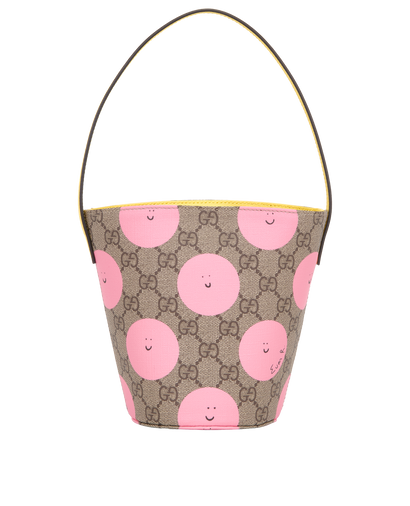 Printed GG Bucket Bag, &pound;350, Handbags, Beige, Canvas, Front view